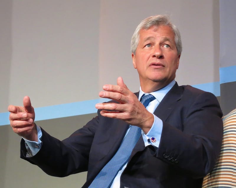 Jamie Dimon, CEO of JPMorgan Chase, speaking at the JPMorgan Healthcare Investment Conference