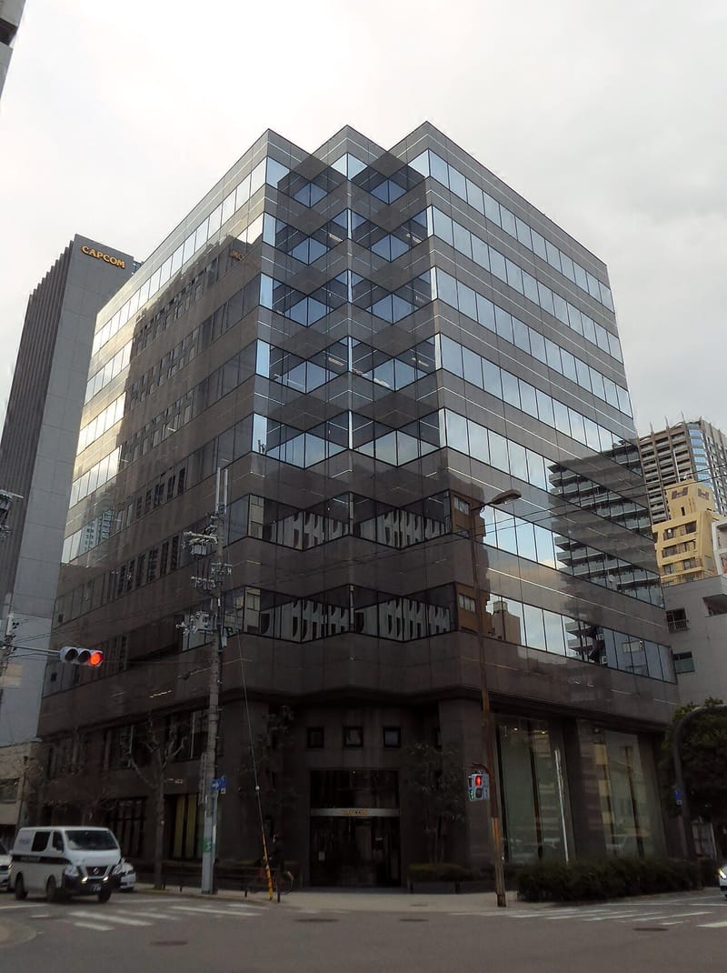 Capcom Co., Ltd. headquarters building in Osaka, Japan