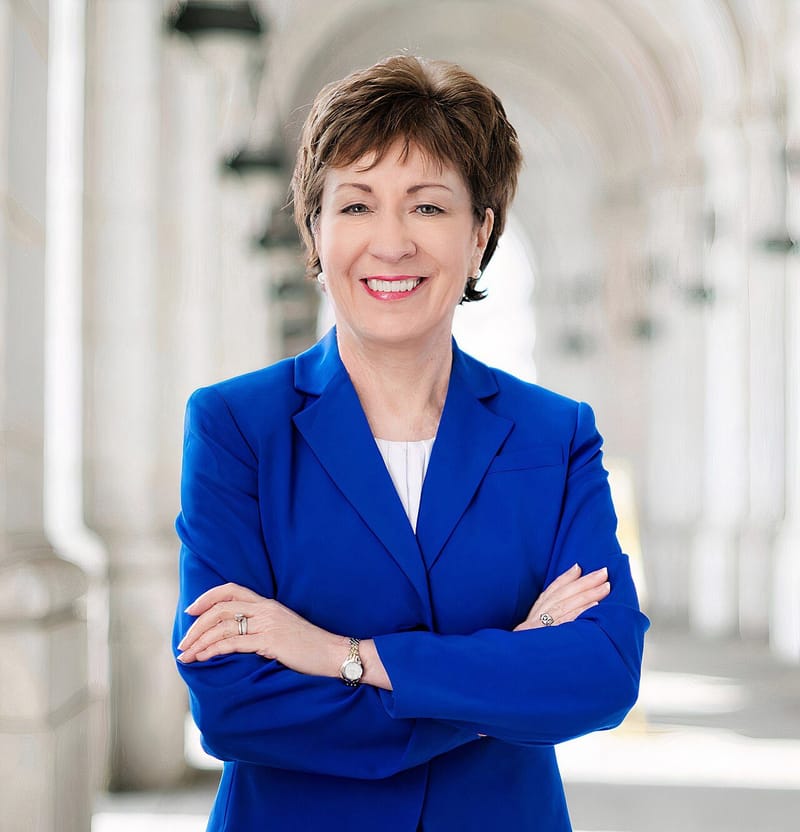 Official US Senate portrait of Maine Republican Sen. Susan Collins