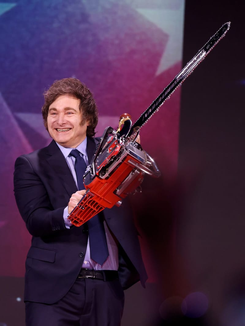 Argentine President Javier Milei speaking at the Conservative Political Action Conference in February 2025, days after the LIBRA token launch