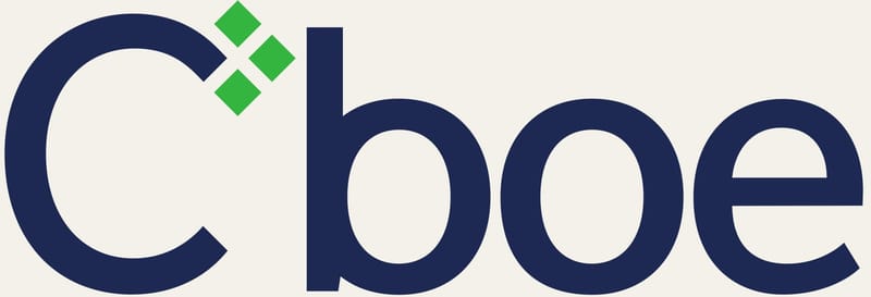 Cboe Global Markets logo, the exchange operator that calculates the VIX volatility index
