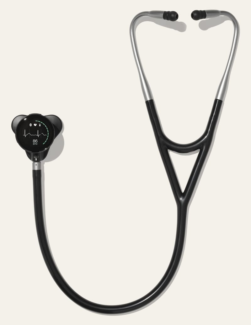 Eko Health CORE 500 digital stethoscope, the company's higher-end model that sits above the new CORE 300