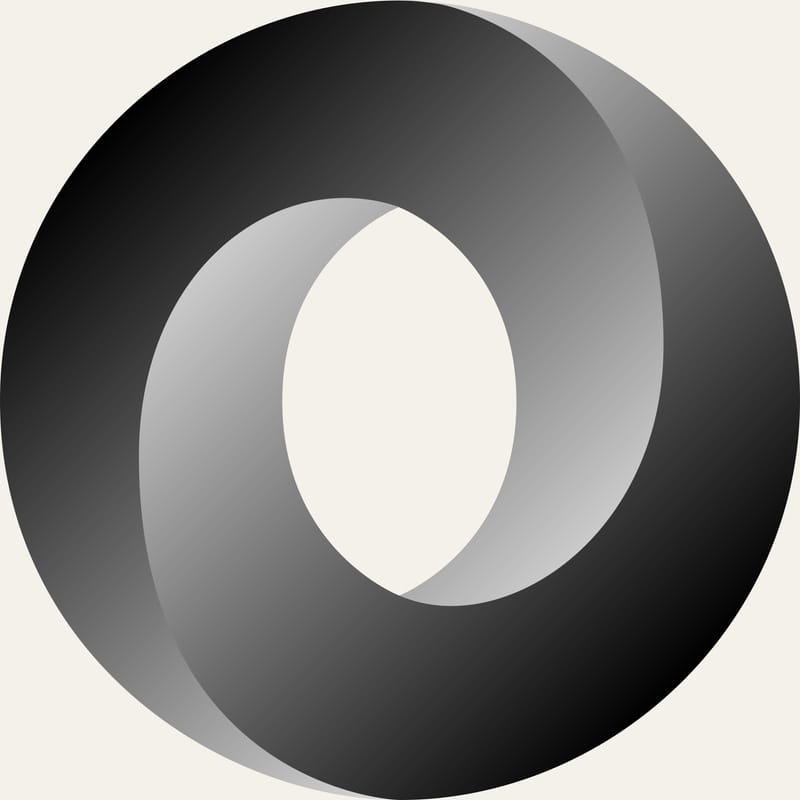 JSON logo, the data format that structured LLM outputs in Python are constrained to