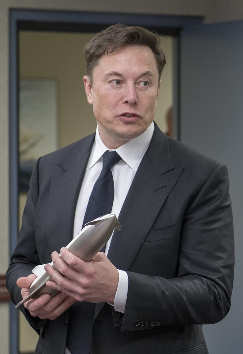 SpaceX CEO Elon Musk speaking to US military leaders at NORAD and Air Force Space Command in Colorado Springs in 2019