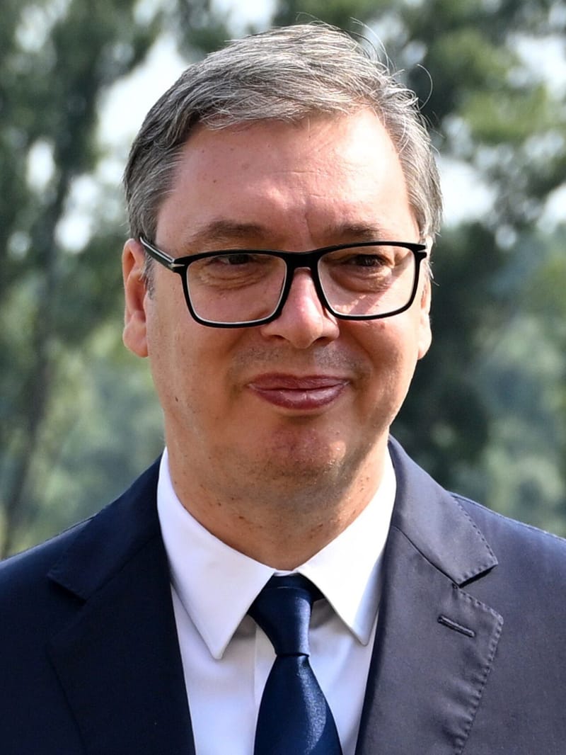 Portrait of Aleksandar Vucic, the Serbian leader who conceded the October 2026 parliamentary election