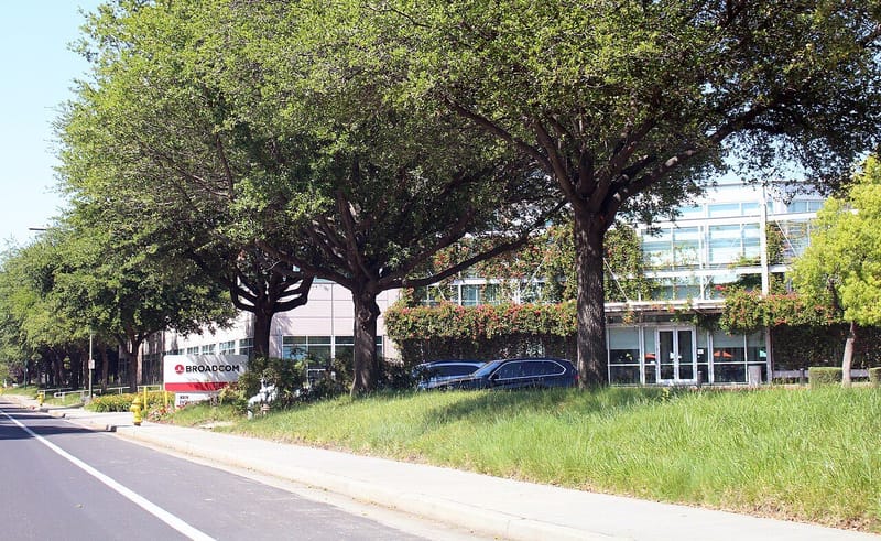 Broadcom headquarters building in San Jose, California
