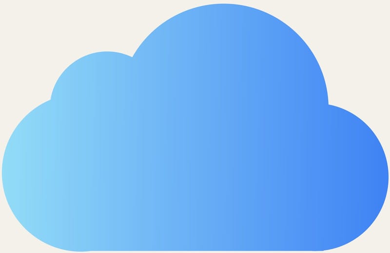 The Apple iCloud logo, the cloud service used for automatic iPhone backups