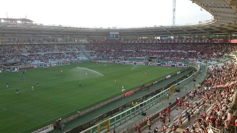 Stadio Olimpico Grande Torino, Torino's home ground in Turin, during a Serie A match