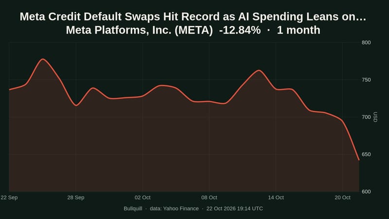 Meta credit default swaps hit record 114.79 bps on AI spending